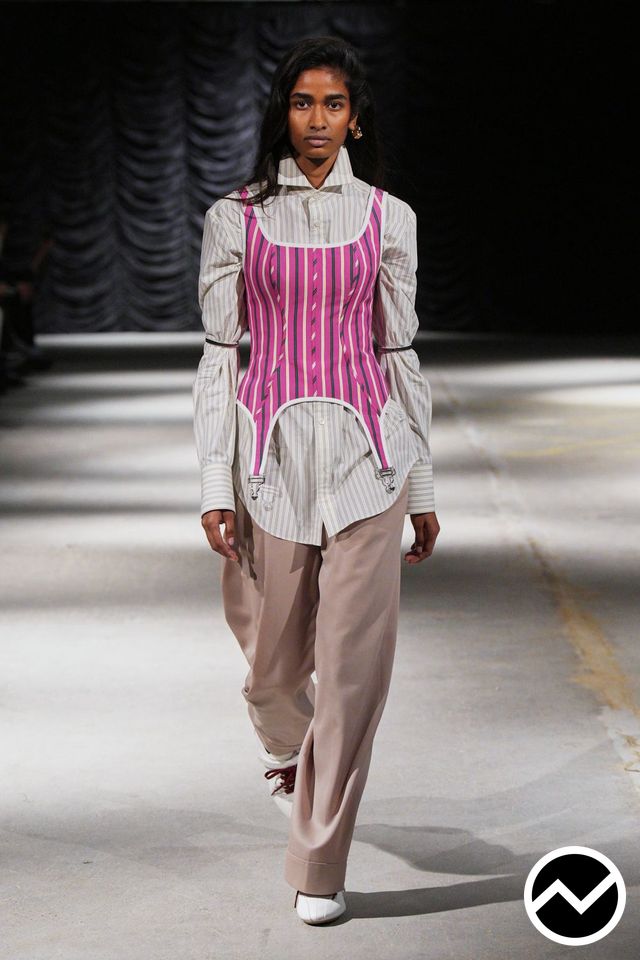 Mithridate, SS27 womenswear, Striped, look 13
