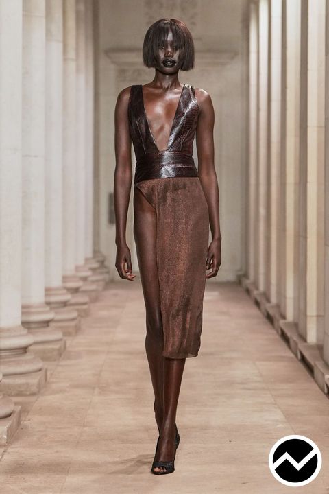 Mowalola, SS27 womenswear, Chocolate, look 25