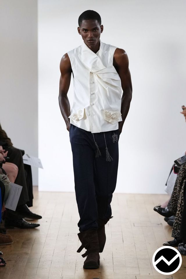 Oscar Ouyang, SS27 menswear, White, look 5