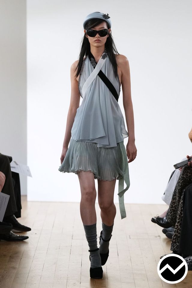 Oscar Ouyang, SS27 womenswear, Asymmetric Blouse, look 7