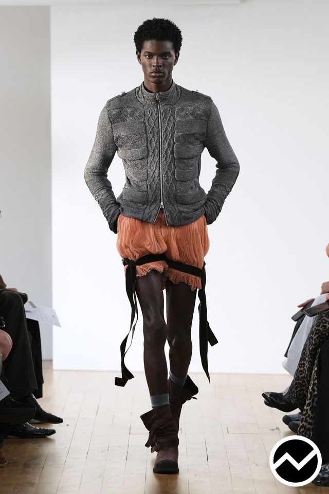 Oscar Ouyang, SS27 menswear, Charcoal, look 14