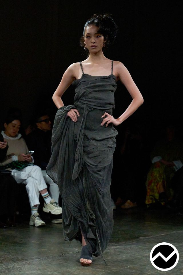 Paolo Carzana, SS27 womenswear, Draped Dress, look 12