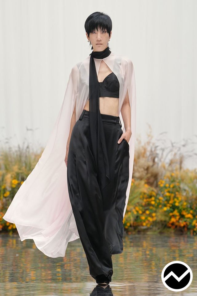 Patrick Mcdowell, SS27 womenswear, Chiffon, look 19