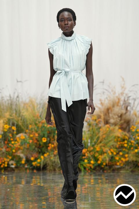 Patrick Mcdowell, SS27 womenswear, Tie Blouse, look 25