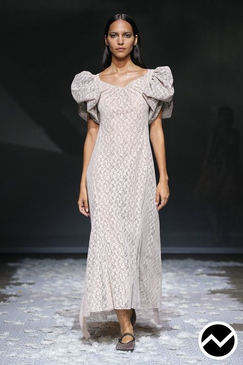 Pauline Dujancourt, SS27 womenswear, Puff Sleeve Dress, look 5