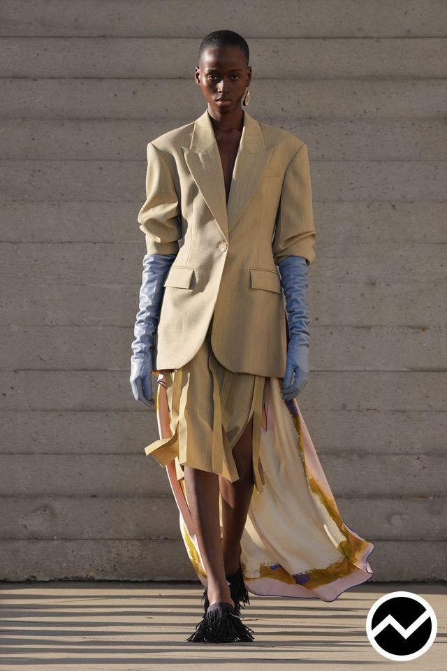 Roksanda, SS27 womenswear, Flap Pockets Jacket, look 8
