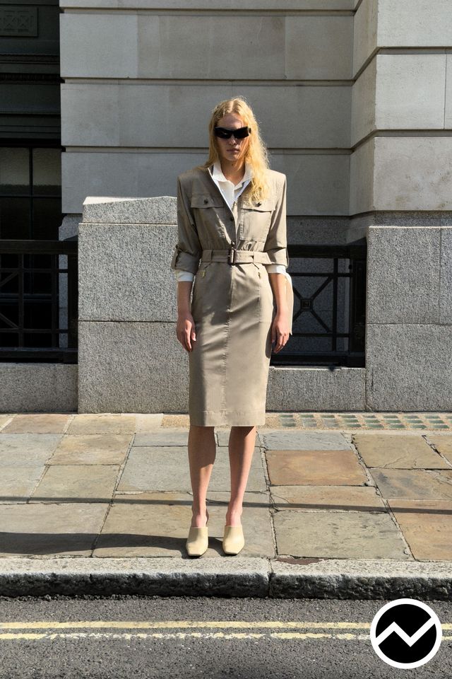 Self Portrait, SS27 womenswear, Taupe, look 2