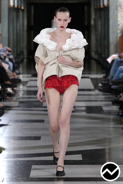 Simone Rocha, SS27 womenswear, Hot Pant Shorts, look 6