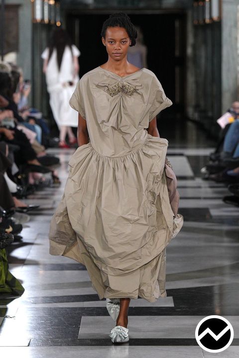 Simone Rocha, SS27 womenswear, Taupe, look 30