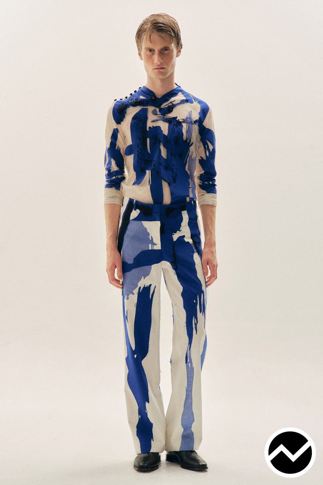 Steve O Smith, SS27 menswear, Navy, look 4