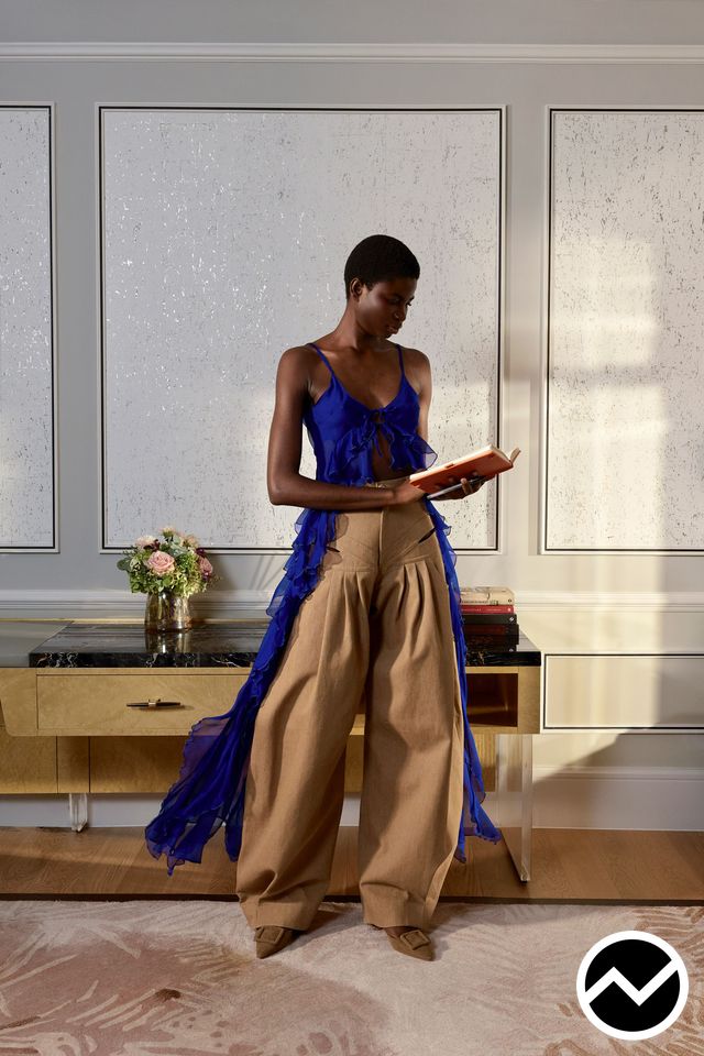 Tolu Coker, SS27 womenswear, High-Rise Pants, look 3
