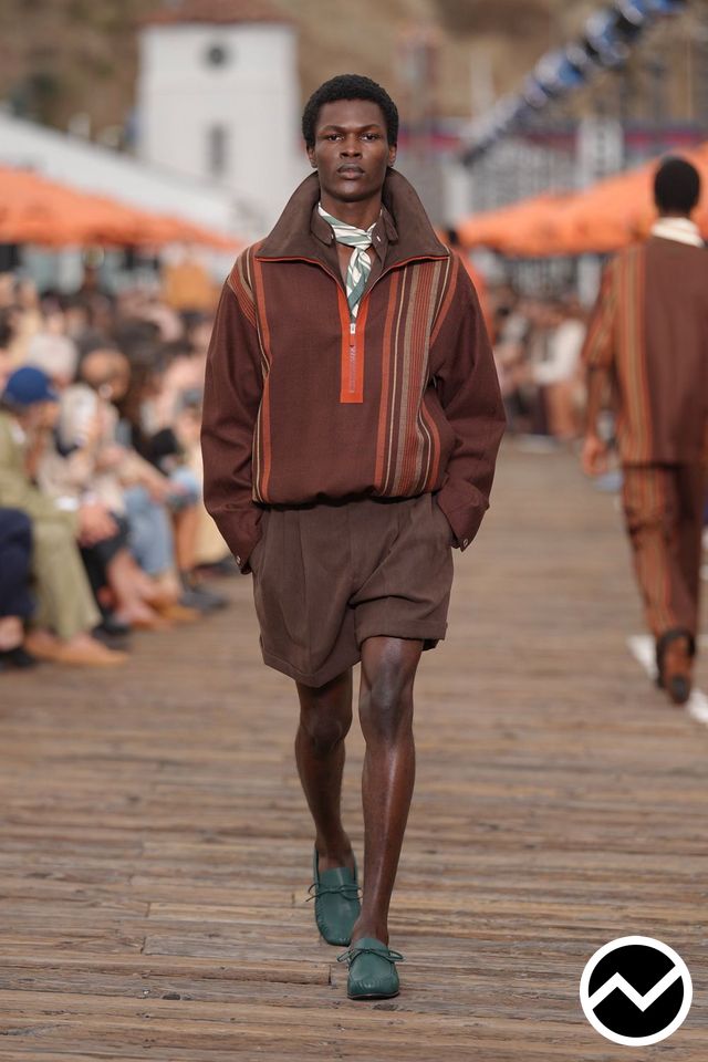 Zegna, SS27 menswear, Half Zip Sweatshirt, look 20