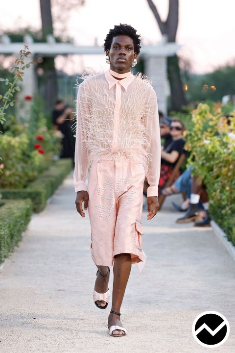 Palomo Spain, SS27 menswear, Dusty Rose, look 9
