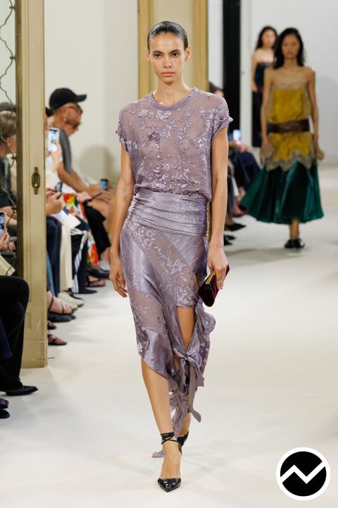 Alberta Ferretti, SS27 womenswear, Jacquard, look 29