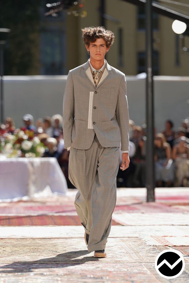 Antonio Marras, SS27 menswear, Curved Hem Jacket, look 39