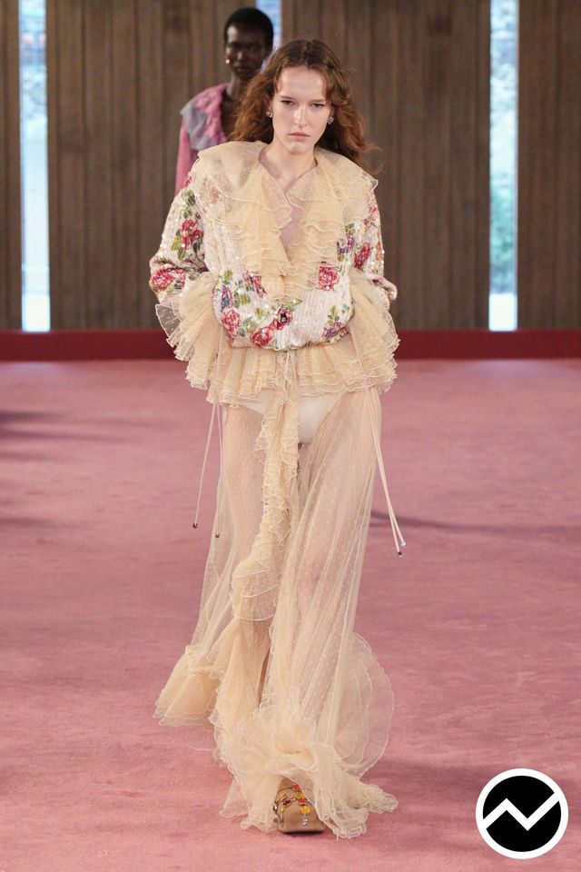 Blumarine, SS27 womenswear, Chiffon, look 36