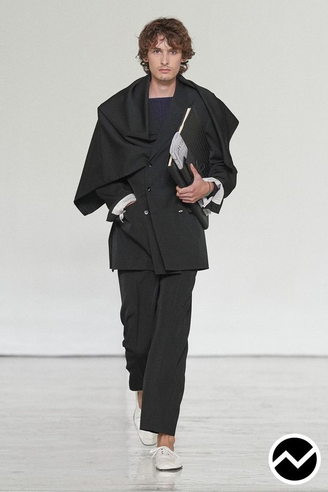 Bottega Veneta, SS27 menswear, Black, look 12