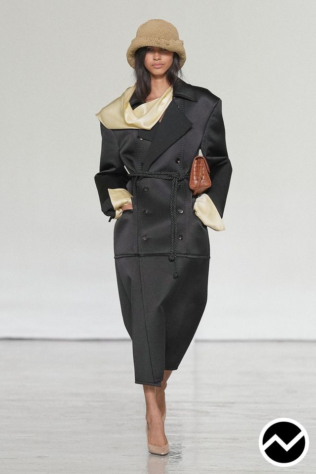 Bottega Veneta, SS27 womenswear, Side Pocket Coat, look 47