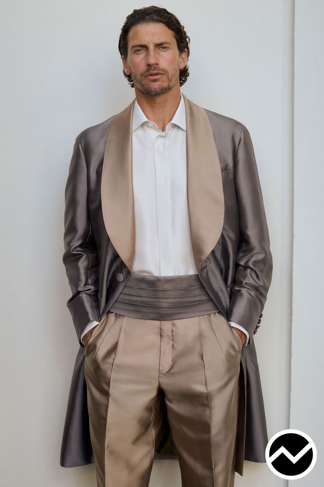 Brioni, SS27 menswear, Satin, look 26