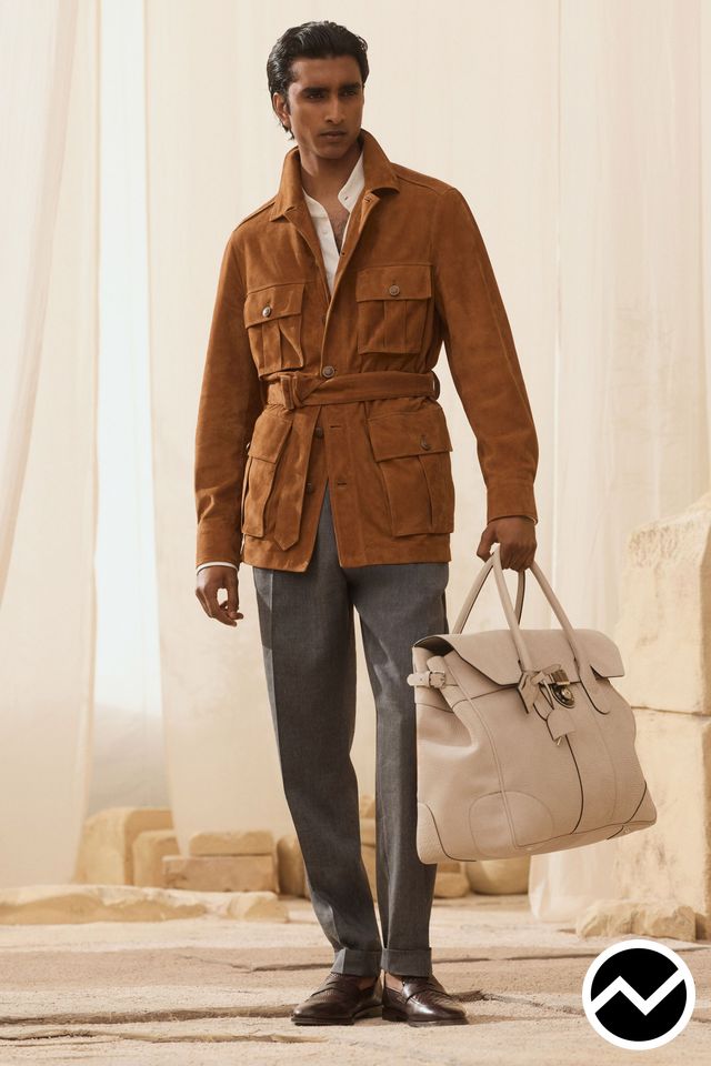 Brunello Cucinelli SS27 menswear, look 1
