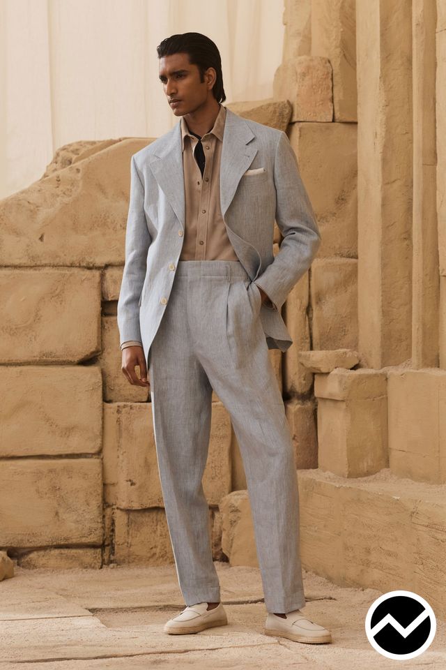 Brunello Cucinelli, SS27 menswear, High-Rise Pants, look 30