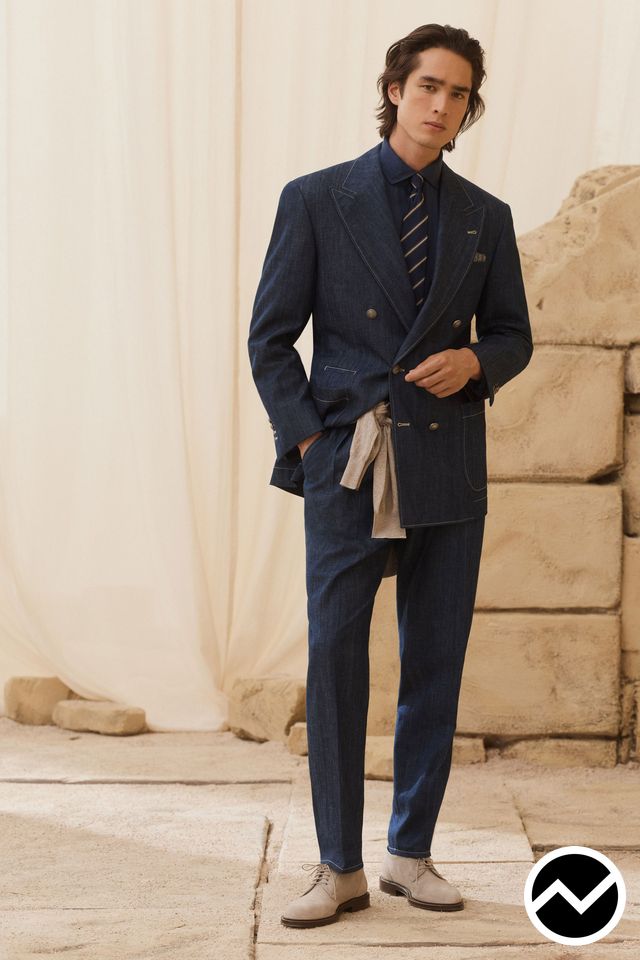 Brunello Cucinelli, SS27 menswear, Denim, look 35