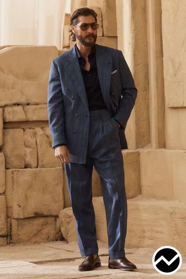 Brunello Cucinelli, SS27 menswear, Double Breasted Jacket, look 37