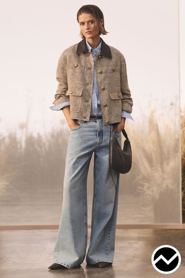 Brunello Cucinelli, SS27 womenswear, Denim, look 22