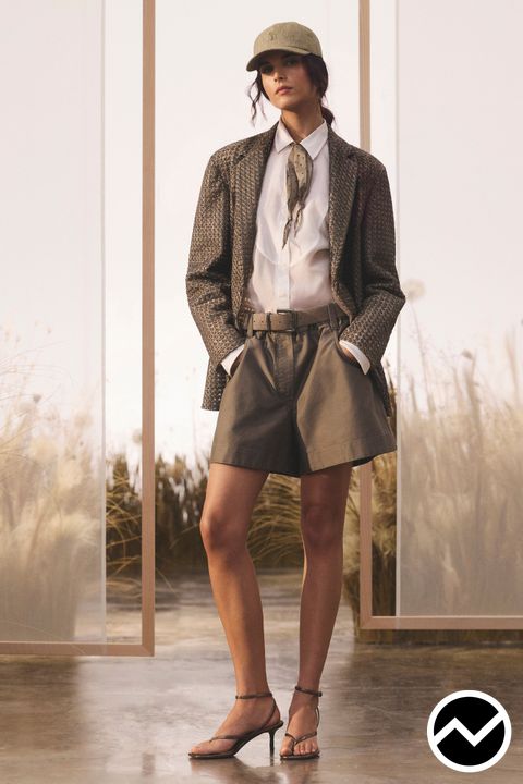 Brunello Cucinelli, SS27 womenswear, High-Rise Shorts, look 28