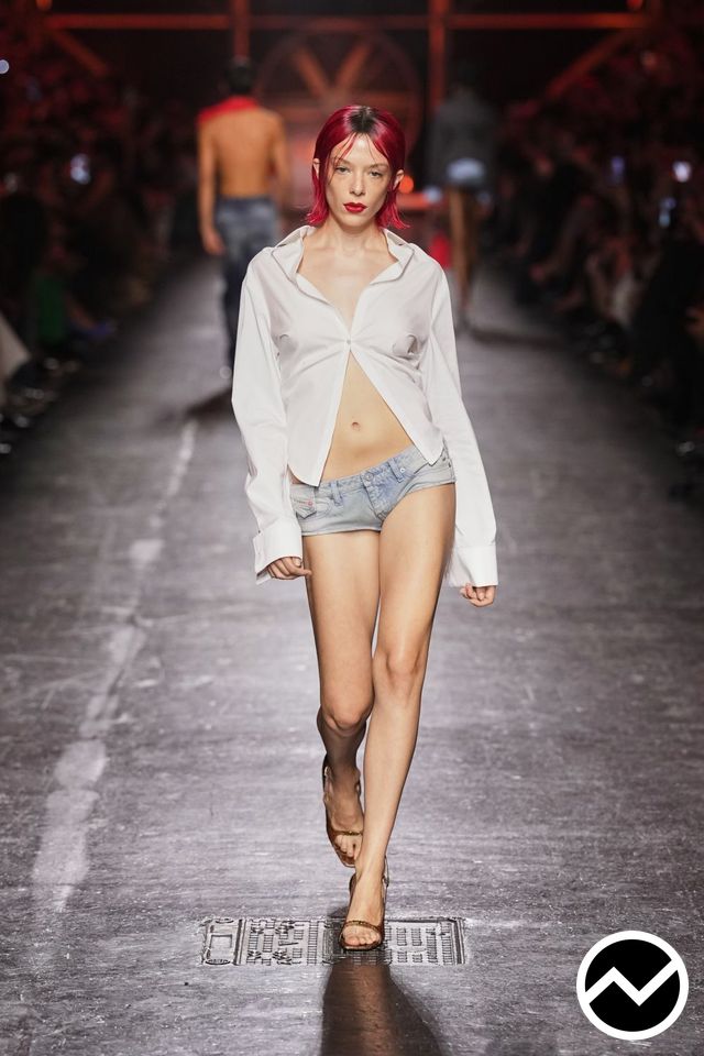 Diesel, SS27 womenswear, Micro Shorts, look 74