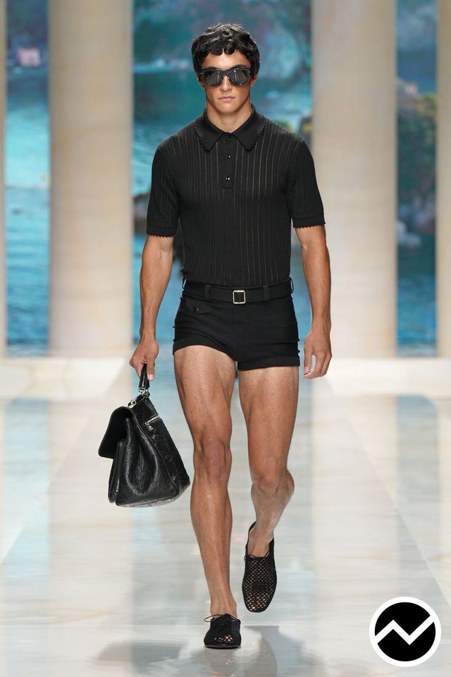 Dolce & Gabbana, SS27 menswear, Micro Shorts, look 2