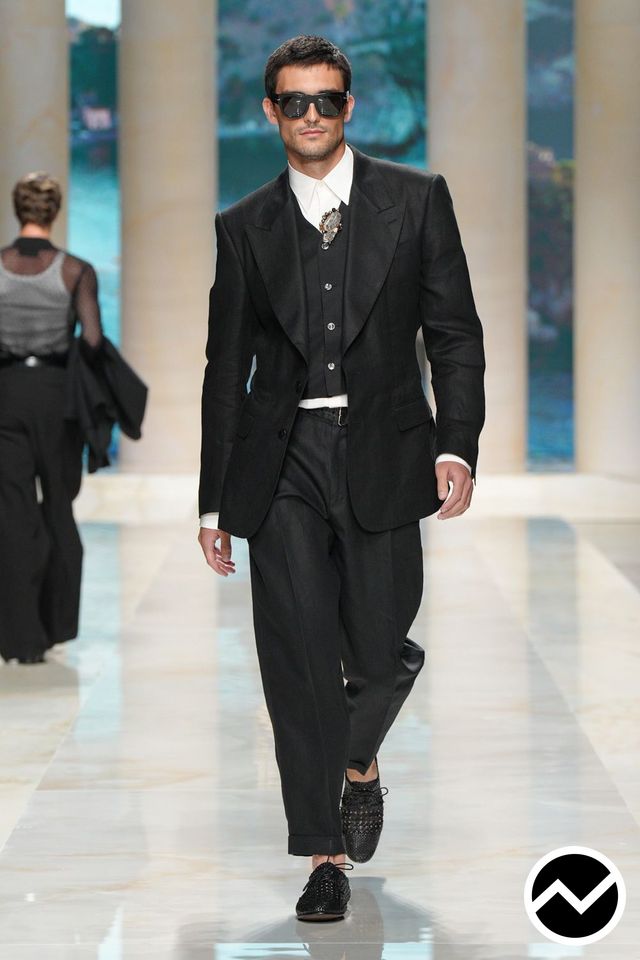 Dolce & Gabbana, SS27 menswear, Waistcoat, look 5