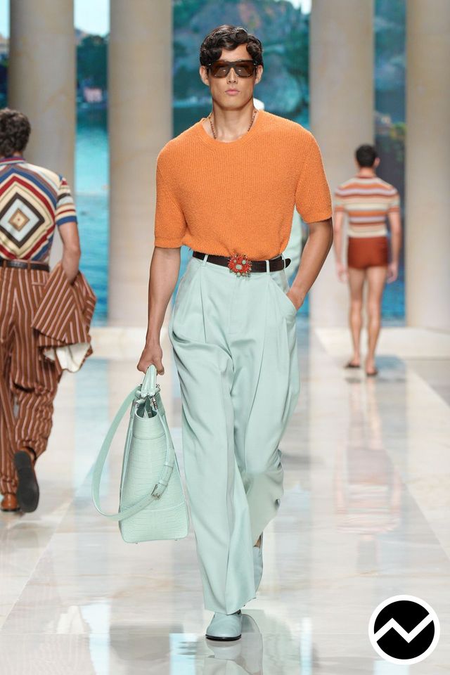 Dolce & Gabbana, SS27 menswear, Mint, look 58
