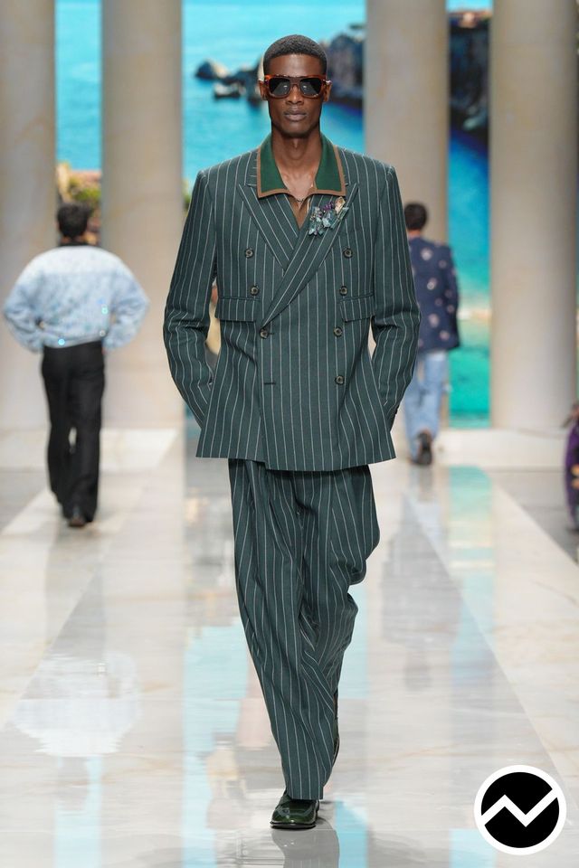 Dolce & Gabbana, SS27 menswear, Pine Green, look 71