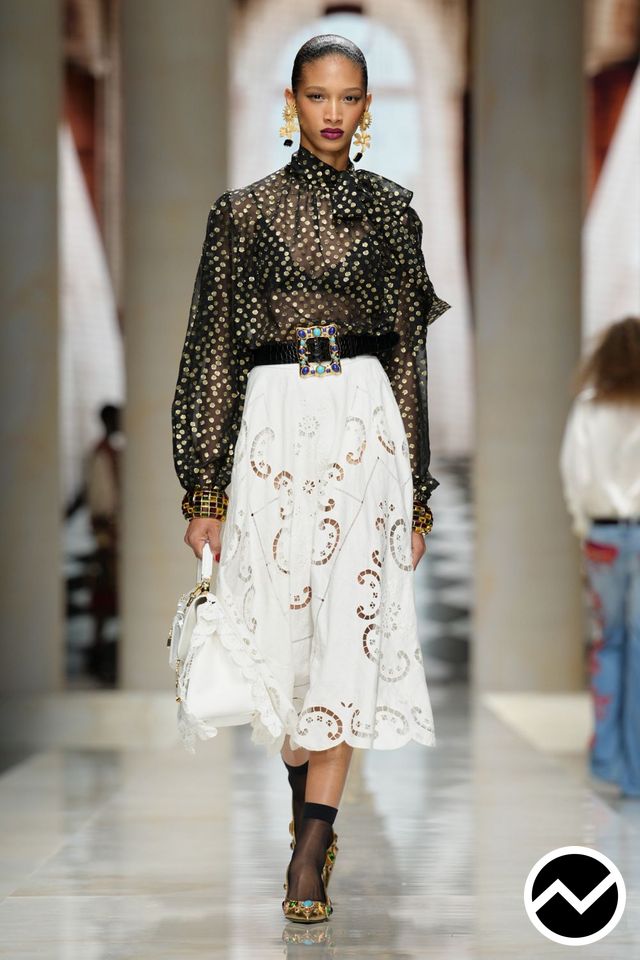 Dolce & Gabbana, SS27 womenswear, A-Line Skirts, look 13