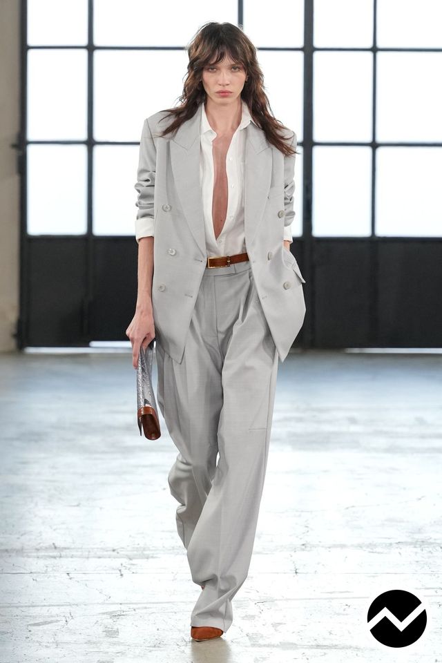 Elisabetta Franchi, SS27 womenswear, Mineral Grey, look 32