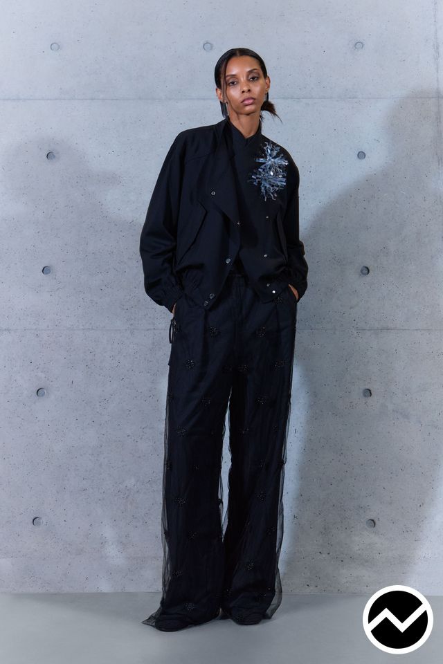 Emporio Armani, SS27 womenswear, Wide Leg Pants, look 64