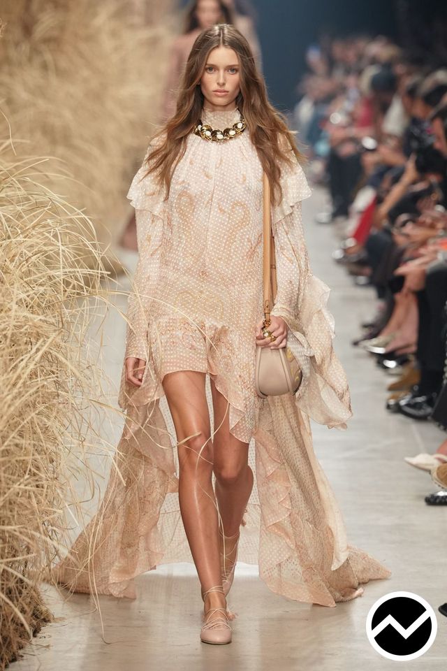 Etro, SS27 womenswear, Ecru, look 1
