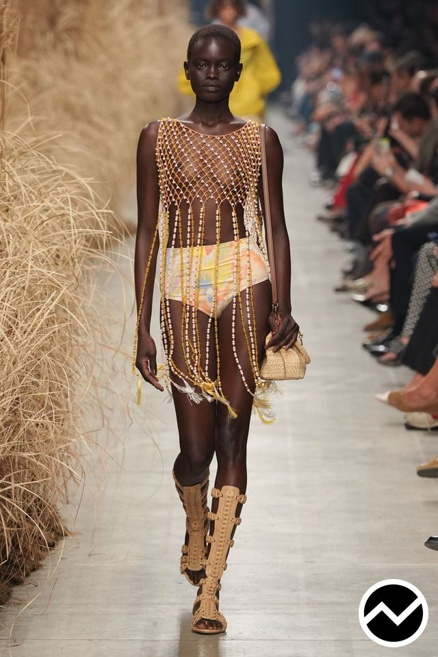 Etro, SS27 womenswear, Mustard, look 29