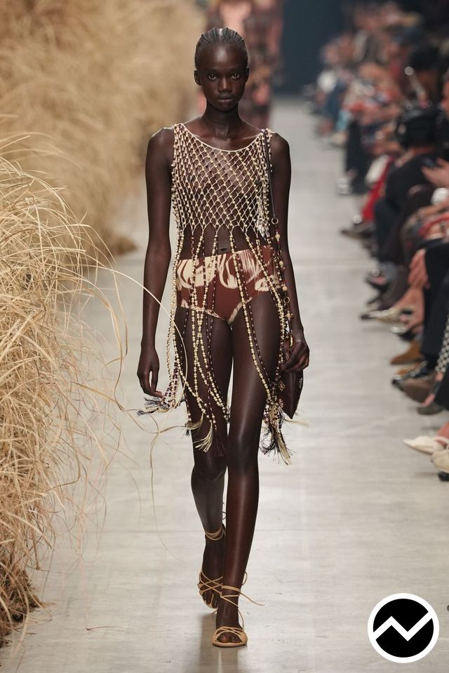 Etro, SS27 womenswear, Chocolate, look 39