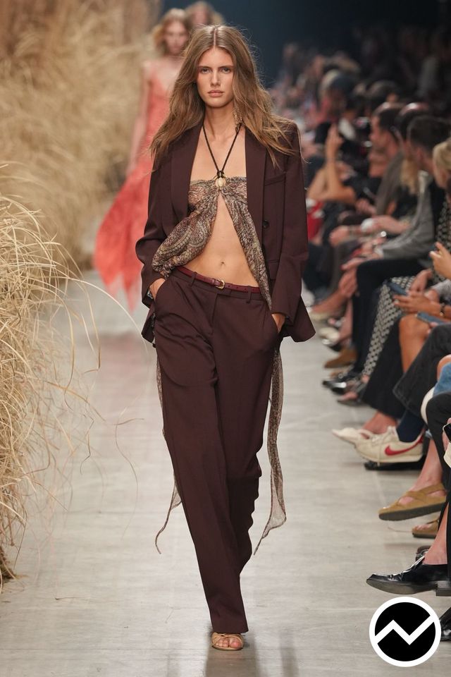 Etro, SS27 womenswear, Mocha, look 47