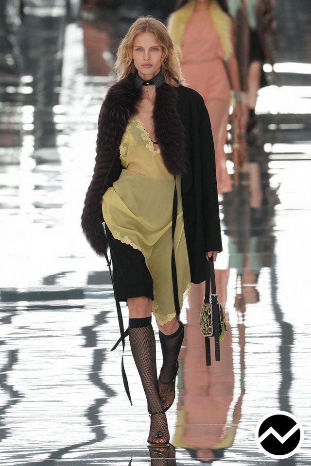 Fendi, SS27 womenswear, Lemon, look 23