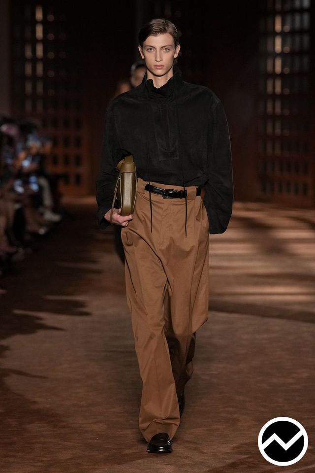 Ferragamo, SS27 menswear, Caramel, look 15