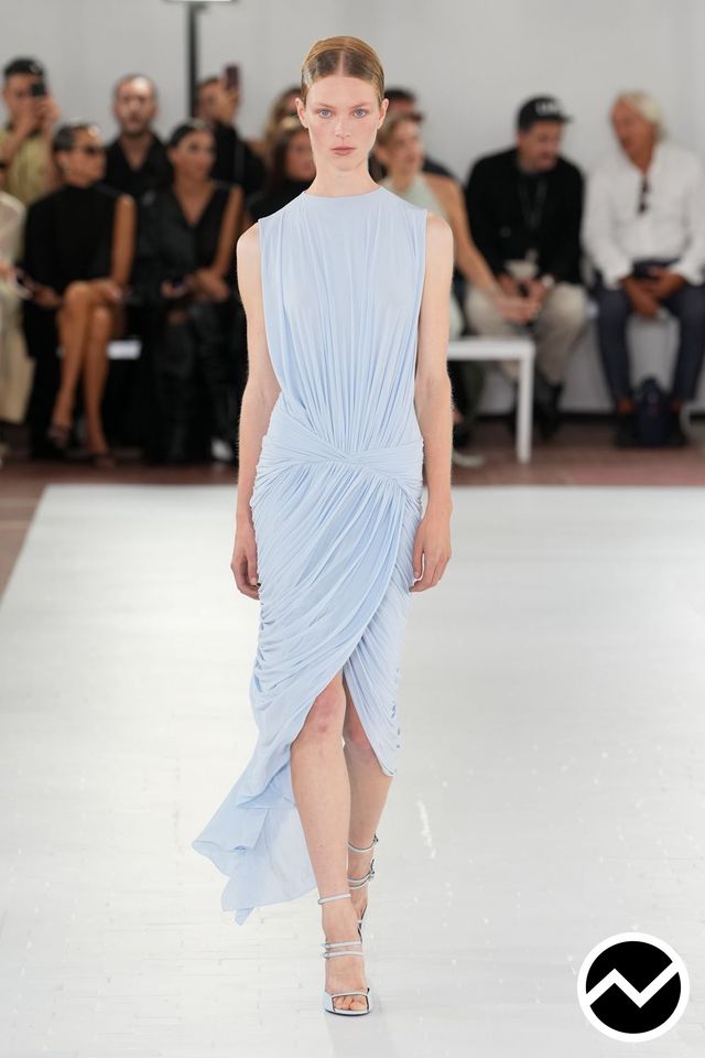 Francesco Murano, SS27 womenswear, Baby Blue, look 5