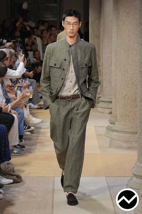 Giorgio Armani SS27 menswear, look 1