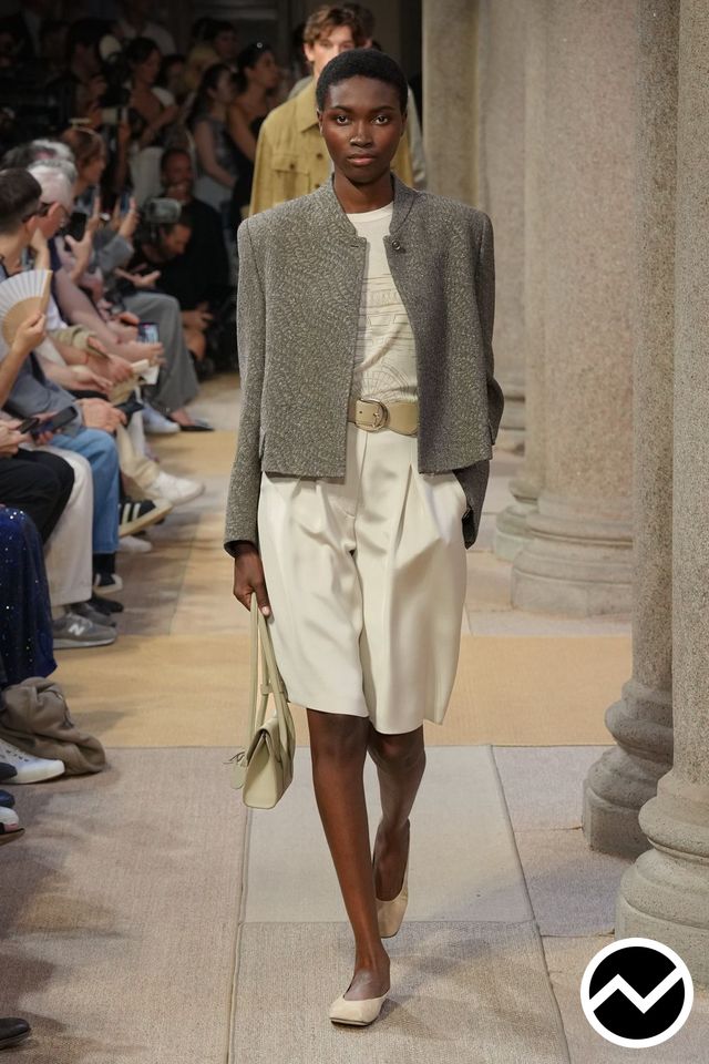 Giorgio Armani, SS27 womenswear, High-Rise Shorts, look 14