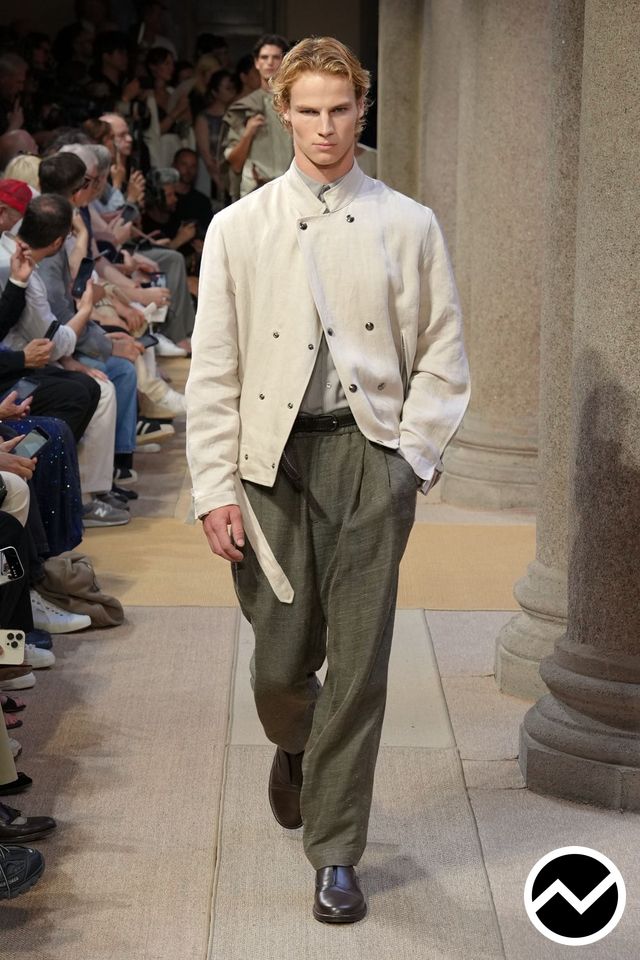 Giorgio Armani, SS27 menswear, Uniform Green, look 36