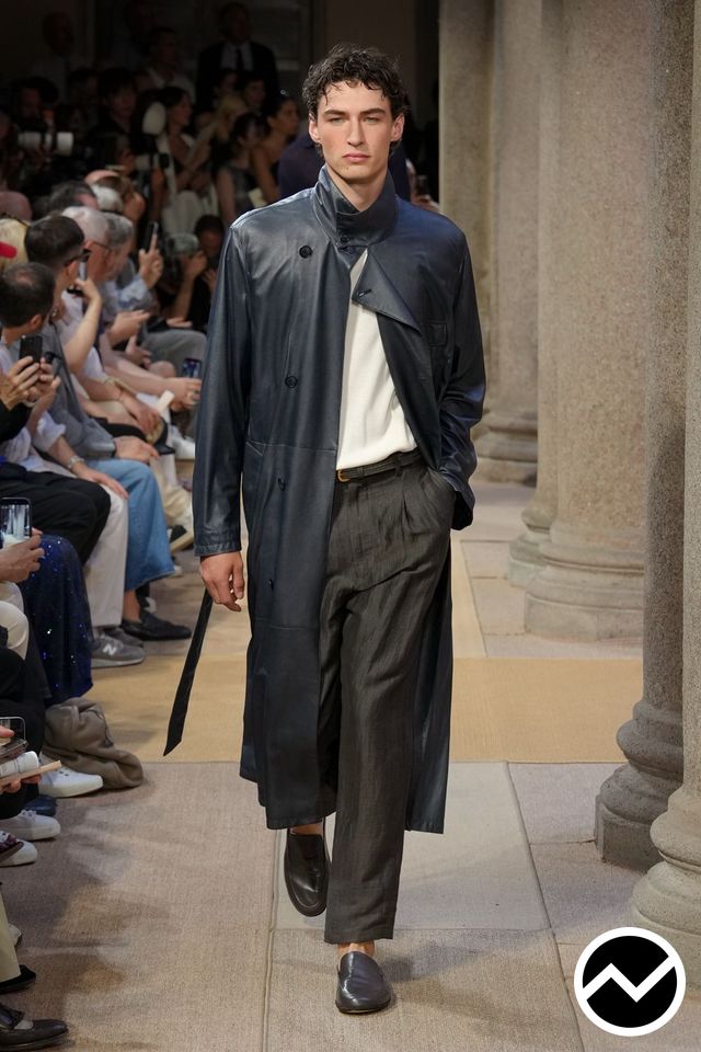 Giorgio Armani, SS27 menswear, Maxi Coat, look 62