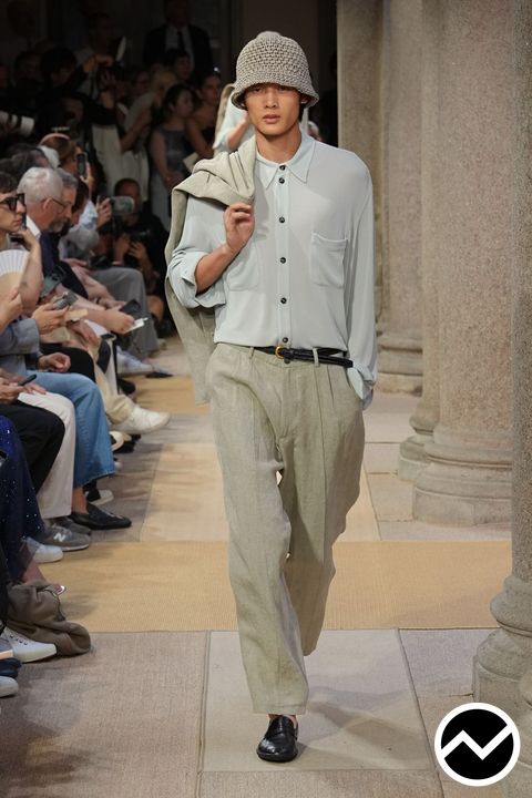 Giorgio Armani, SS27 menswear, High-Rise Pants, look 91