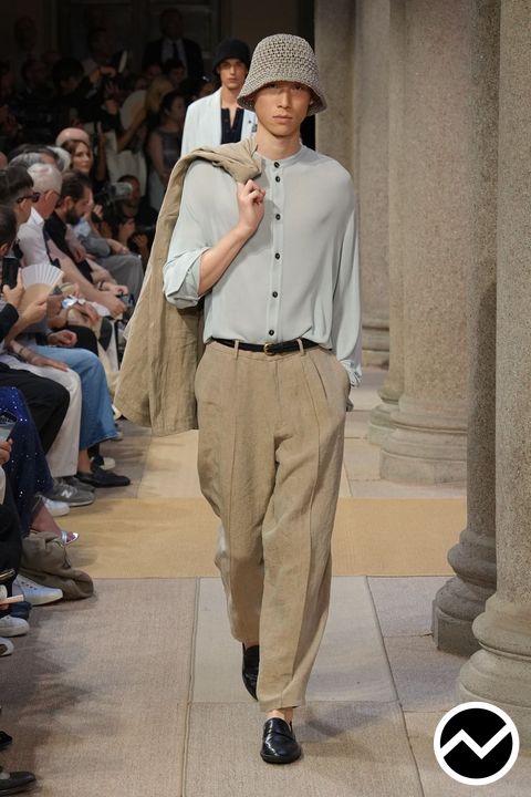 Giorgio Armani, SS27 menswear, Rolled Up Sleeve Shirts, look 92
